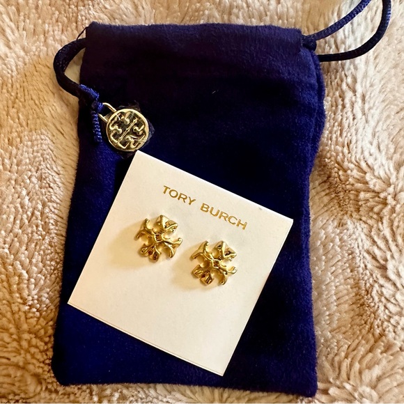 New Authentic TORY BURCH ‘ROXANNE’ EARRINGS with Tory Burch Earring Card - Picture 5 of 7